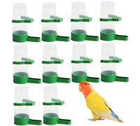 Pigeon Waterer 10pcs Alimentador de Agua de pájaro automático Rateo de plástico Resistente dispensador de Agua de pájaros para Loros Quail Codbirds Bebida Bebida