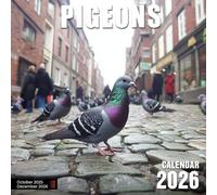 Pigeons 2026 Calendar: City birds and country flights captured in soft focus