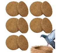 Pigeons Nest Pads, 10pcs Bird Hatching Nest Pads, Eco-Friendly Fiber Nest Pad for Pigeons, Quails, and Chickens, Safe Nesting Pads for Bird Hatching and Comfort
