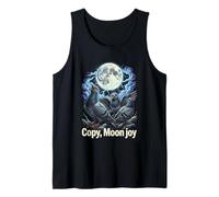 Pigeons Vibrantes Luna Llena Rayo Tormenta Arte Camiseta sin Mangas