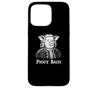 Piggy Bach Johann Sebastian Bach Compositor Clásico Divertido Carcasa para iPhone 15 Pro Max