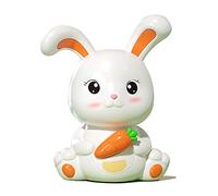 Piggy Bank, 15.4x20.4cm/6.1x8in Large Unbreakable Plastic Cute Rabbit CoinBank Bunny Money Box Crash Container for Children Gift Home Decor