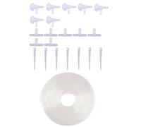 Pigili auto - Riego por goteo ajustable 7, kit de jardín DIY - con 23 pies para manchas de verduras, plantas de interior interior, jarrones