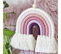 Piglet&Chestnut Kit de macramé para principiantes para adultos, kit de macramé arcoíris, haz tu propio arco iris de macramé, kit de iniciación de manualidades, completo con instrucciones ilustradas