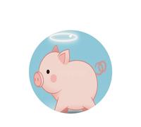 Piglet con un halo alrededor de su cabeza, 4 tarjetas ambientadoras para coche, para colgar, desechables, para vehículos, aroma a lavanda