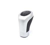 PIGLOLKINY Apto for BMW Serie 1 E81 E82 E87 E88 2003-2013, pomo de cambio marchas 5/6 velocidades, funda cuero for palanca cambios(5 Speed)