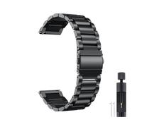 PIGLOLKINY Correa de acero inoxidable 20/22mm for Garmin Venu 4 3 2 2S 3S/Forerunner 55 158 245 255 645 745 965 970(SZ-Black,22mm Width Band)