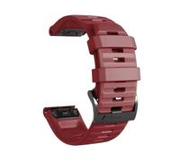 PIGLOLKINY Correa de ajuste rápido 26 22mm for Garmin Instinct 2X Solar Forerunner 970 965 955 bandas deportivas Fenix 8 E 7 7X 6 6X Pro 5 5X(Red,26mm QuickFit)