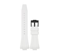 PIGLOLKINY Correa de apertura rápida silicona líquida 11/12mm for pulsera mujer serie For Tissot PRX, correa reloj deportivo(White-B,12mm)