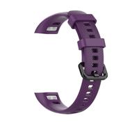 PIGLOLKINY Correa de muñeca silicona for Huawei For Honor Band 4/5 pulsera inteligente(Purple)