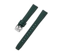 PIGLOLKINY Correa de reloj cuero vaca 10/12/14/16mm, pulsera ultrafina for mujeres For SEIKO SSVW165, For Lola Rose for herramienta(Green,10mm)