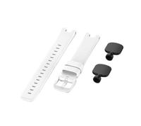 PIGLOLKINY Correa de reloj deportivo for Garmin Lily, pulsera silicona suave, accesorios repuesto for(White)