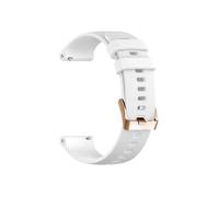 PIGLOLKINY Correa de reloj inteligente silicona 18mm apta for Garmin Venu 2S 3S Vivomove Vivoactive 4S Forerunner 255S(White,For Garmin Active S)