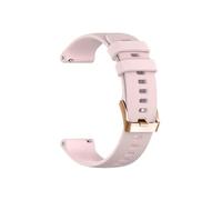 PIGLOLKINY Correa de reloj inteligente silicona 18mm apta for Garmin Venu 2S 3S Vivomove Vivoactive 4S Forerunner 255S(Pink,For Vivomove 3S)