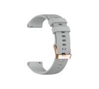 PIGLOLKINY Correa de reloj inteligente silicona 18mm apta for Garmin Venu 2S 3S Vivomove Vivoactive 4S Forerunner 255S(Gray,For Forerunner 265S)