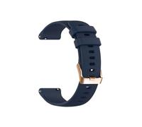 PIGLOLKINY Correa de reloj inteligente silicona 18mm apta for Garmin Venu 2S 3S Vivomove Vivoactive 4S Forerunner 255S(Midnight blue,For Garmin Rey)