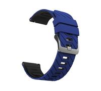 PIGLOLKINY Correa de reloj silicona 22 mm for Xiaomi 2pro/S4 S1/Mi 5/color 2 Band for HUAWEI GT6 Pro/GT 6 5 4(A-Sapphireblue Black)