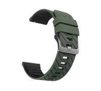 PIGLOLKINY Correa de reloj silicona 22 mm for Xiaomi 2pro/S4 S1/Mi 5/color 2 Band for HUAWEI GT6 Pro/GT 6 5 4(A-Army Green Black)