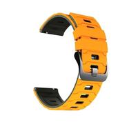 PIGLOLKINY Correa de reloj silicona 22 mm for Xiaomi 2pro/S4 S1/Mi 5/color 2 Band for HUAWEI GT6 Pro/GT 6 5 4(A-Yellow Grey)