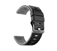 PIGLOLKINY Correa de reloj silicona 22 mm for Xiaomi 2pro/S4 S1/Mi 5/color 2 Band for HUAWEI GT6 Pro/GT 6 5 4(B-Black Grey)