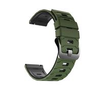 PIGLOLKINY Correa de reloj silicona 22 mm for Xiaomi 2pro/S4 S1/Mi 5/color 2 Band for HUAWEI GT6 Pro/GT 6 5 4(B-Army Green Black)