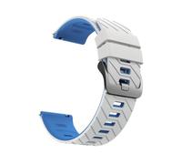 PIGLOLKINY Correa de reloj silicona 22 mm for Xiaomi 2pro/S4 S1/Mi 5/color 2 Band for HUAWEI GT6 Pro/GT 6 5 4(A-White Blue)