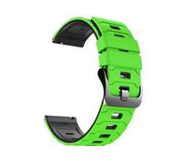 PIGLOLKINY Correa de reloj silicona 22 mm for Xiaomi 2pro/S4 S1/Mi 5/color 2 Band for HUAWEI GT6 Pro/GT 6 5 4(B-Dark Green Black)