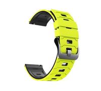 PIGLOLKINY Correa de reloj silicona 22 mm for Xiaomi 2pro/S4 S1/Mi 5/color 2 Band for HUAWEI GT6 Pro/GT 6 5 4(B-Green Black)