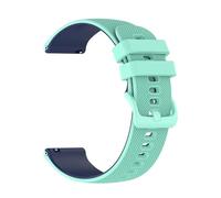 PIGLOLKINY Correa de silicona 20/22mm for Fossil GEN 6 5 5E LTE 44/45mm for Garmin Forerunner 265 255 245 Music Venu 3(Celestial Teal,22mm Wristband)