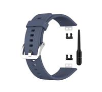 PIGLOLKINY Correa de silicona for Huawei Watch Fit (TIA-B09/B19) Banda reloj inteligente(Blue Grey)