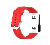 PIGLOLKINY Correa de silicona for Huawei Watch Fit (TIA-B09/B19) Banda reloj inteligente(Red)