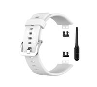 PIGLOLKINY Correa de silicona for Huawei Watch Fit (TIA-B09/B19) Banda reloj inteligente(White)