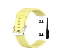 PIGLOLKINY Correa de silicona for Huawei Watch Fit (TIA-B09/B19) Banda reloj inteligente(Yellow)