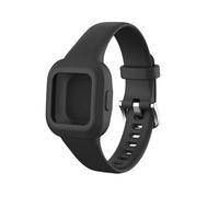 PIGLOLKINY Correa de silicona for pulsera For Garmin Fit JR3, Vivofit JR.3, correa reloj for niños(Black)