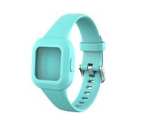 PIGLOLKINY Correa de silicona for pulsera For Garmin Fit JR3, Vivofit JR.3, correa reloj for niños(Mint Green)