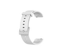 PIGLOLKINY Correa de silicona for reloj inteligente For Mibro GS, pulsera deportiva, accesorios cinturón ajustables(White)
