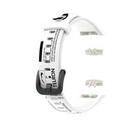 PIGLOLKINY Correa de Tpu for impresión for Huawei Band 6, repuesto dibujos animados silicona, muñeca deportiva for accesorios pulsera inteligente Honor(WhiteNike)