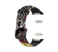 PIGLOLKINY Correa de Tpu for impresión for Huawei Band 6, repuesto dibujos animados silicona, muñeca deportiva for accesorios pulsera inteligente Honor(Fashion Pika)