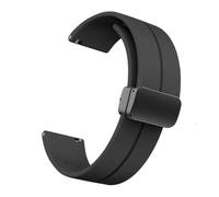 PIGLOLKINY Correa deportiva de goma for reloj For TicWatch Pro 3 Ultra E3 E2 S2 X GTW 2021, correa for inteligente, 22/20mm(Black4,1pcs 22mm)