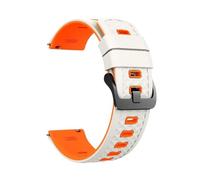PIGLOLKINY Correa deportiva de silicona 22mm compatible for OnePlus Watch 3 2 2R 46mm compatible for OPPO X X2 4 Pro compatible for Mi S4 S3 S1(Starlight Orange13)