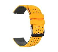 PIGLOLKINY Correa deportiva de silicona 22mm compatible for OnePlus Watch 3 2 2R 46mm compatible for OPPO X X2 4 Pro compatible for Mi S4 S3 S1(Yellow Gray14)