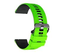 PIGLOLKINY Correa deportiva de silicona for reloj For Garmin Venu 2, 3, 4, 45mm, Forerunner 255 Music/265/970/570(Green Black)