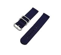 PIGLOLKINY Correa deportiva for reloj de nailon tejido, 18/24/22/20mm, apta for Samsung For Galaxy 7/4/5/6 Gear S3 Classic Active 2 for Amazfit(Blue-S,20mm)