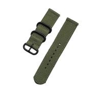 PIGLOLKINY Correa deportiva for reloj de nailon tejido, 18/24/22/20mm, apta for Samsung For Galaxy 7/4/5/6 Gear S3 Classic Active 2 for Amazfit(Amy Green,22mm)