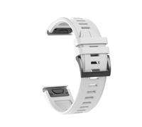 PIGLOLKINY Correa QuickFit de 22mm 26mm for Garmin Descent G2 Instinct 3 E 45mm 50mm Fenix 8 7 7X/Tactix 7pro/pulsera Enduro(White,1PCS 22mm)