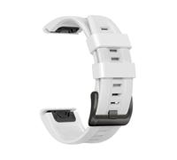 PIGLOLKINY Correa QuickFit de 22mm 26mm for Garmin Descent G2 Instinct 3 E 45mm 50mm Fenix 8 7 7X/Tactix 7pro/pulsera Enduro(White 2,1PCS 26mm)
