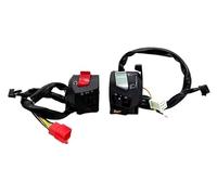 PIGLOLKINY Interruptores universales de Barra Manillar Motocicleta 22mm for bocina estrangulación, Faro señal Giro, botón Arranque eléctrico(1 Pair)