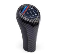 PIGLOLKINY Pomo de palanca cambios cuero compatible for BMW Serie 1, 3, 5 6, M3, M4, M5, X5, X6, E30, E32, E34, E36, E38, E39, E46, E53, E60, E63, E83(6 gear)