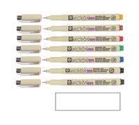 PIGMA MICRON Sakura 005 - Set de 7 colores. set 7 Fineliners y 1 tarjeta