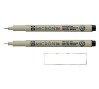 PIGMA MICRON Sakura 04 Negro 2 PCS y 1 tarjeta